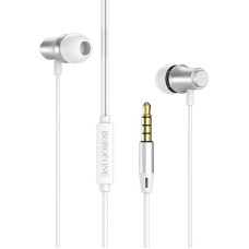 Hands Free Borofone BM29 Gratified Stereo 3.5 mm Λευκά με Μικρόφωνο και Πλήκτρο Λειτουργίας
