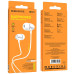 Hands Free Borofone BM57 Platinum Earphones Stereo 3.5mm  με Μικρόφωνο και Πλήκτρο Λειτουργίας 1.2μ Ασημί