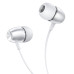 Hands Free Borofone BM57 Platinum Earphones Stereo 3.5mm  με Μικρόφωνο και Πλήκτρο Λειτουργίας 1.2μ Ασημί