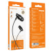 Hands Free Borofone BM61 Wandere Earphones Stereo 3.5mm  με Μικρόφωνο και Πλήκτρο Απάντησης 1.2μ Μαύρο