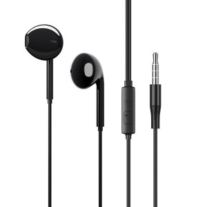 Hands Free Ancus Melody MD66 Semi in-Earbud Stereo 3.5 mm Μαύρο με Μικρόφωνο και Πλήκτρο Λειτουργίας 1,2μ