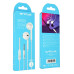 Hands Free Ancus Melody MD66 Semi in-Earbud Stereo 3.5 mm Λευκό με Μικρόφωνο και Πλήκτρο Λειτουργίας 1,2μ