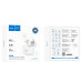 Wireless Hands Free Hoco EW08 Studious TWS V.5.1 Εναλλαγή Master/Slave και Συμβατότητα με Siri / Google Assistant Λευκό
