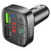 Φορτιστής Αυτοκινήτου Hoco E59 Promise QC3.0 με Wireless FM Transmitter 2 USB Θύρες και Micro SD Μαύρος