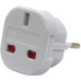 Αντάπτορας Uk σε European 10/16A 250V Λευκό