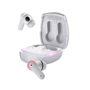 Wireless Hands Free Hoco EW13 Magic Flow TWS V5.1 Γκρι με Πλήκτρο Αφής και Noise Cancellation