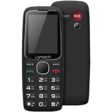 Lamtech Tiny L II with Dock Dual SIM Κινητό με Μεγάλα Κουμπιά Μαύρο